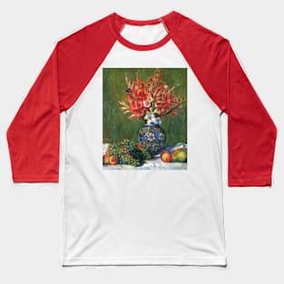 Still Life Flowers and Fruit by Pierre Renoir Baseball T-Shirt